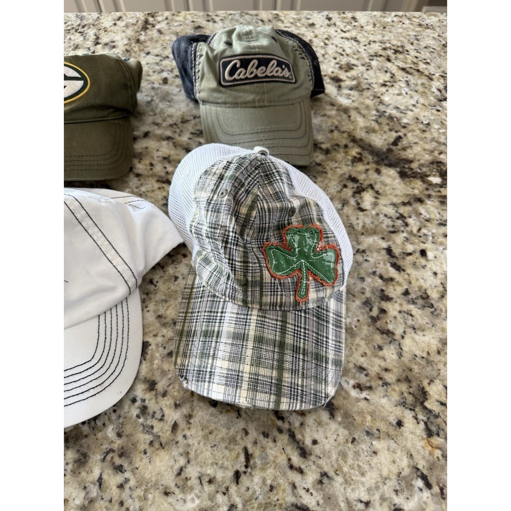 Caps   Lot Of 4. Green Bay Packers, Twins Cabela's Shamrock.‎  4581 - Picture 3 of 13